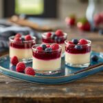 Panna Cotta Chocolat Blanc et Framboises