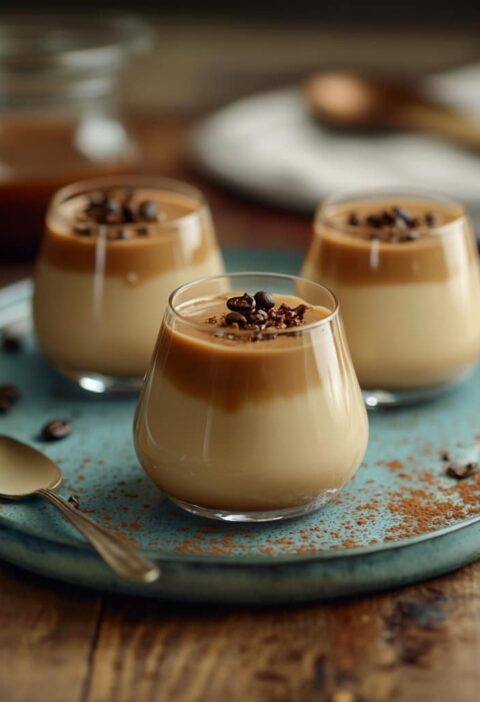 Panna Cotta Café et Caramel