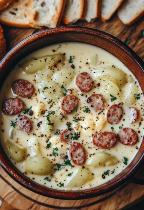 Fondue de Saucisse Fumée et Endives