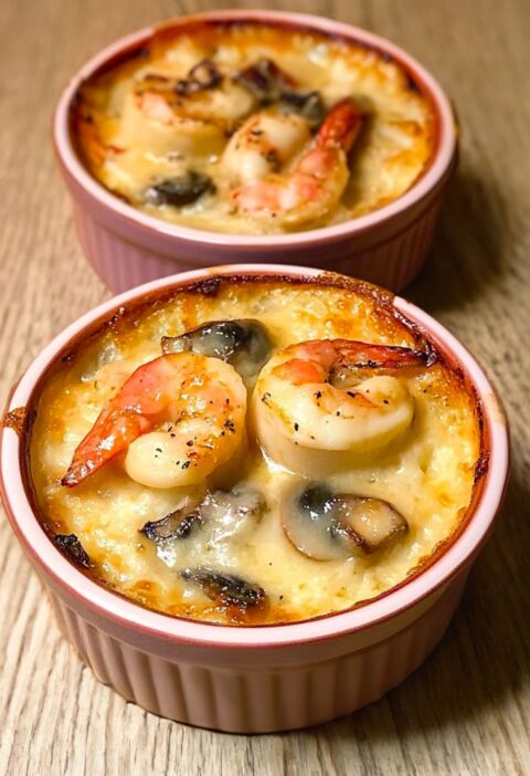 Champignons et Crevettes