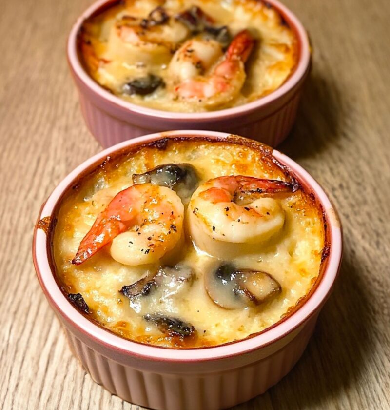 Champignons et Crevettes